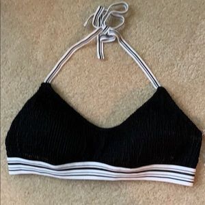 Victoria Secret black and white bathing suit top